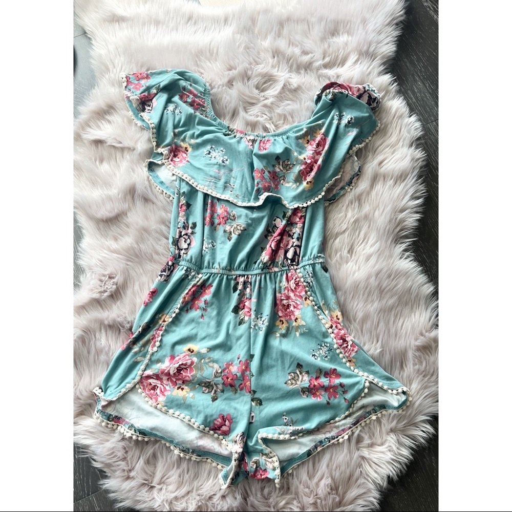 🌸Cute Floral Off-Shoulder Romper (S)